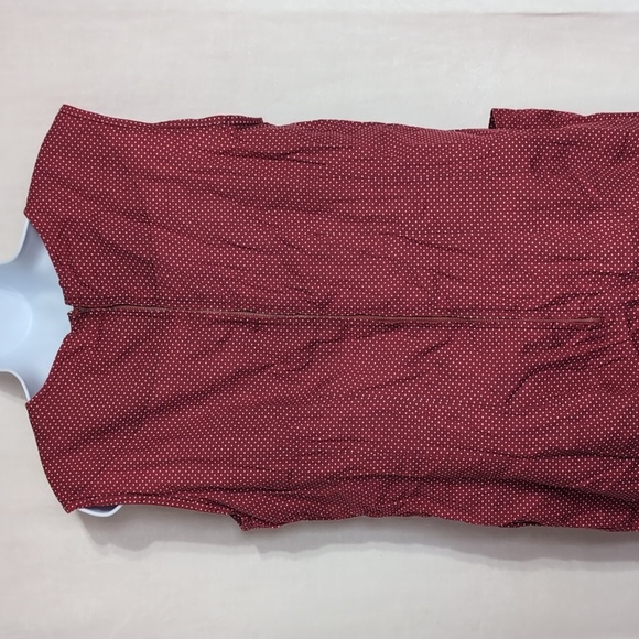 Vintage Handmade Red White Polka Dot Shift Dress with Pockets Size Medium - Picture 4 of 5